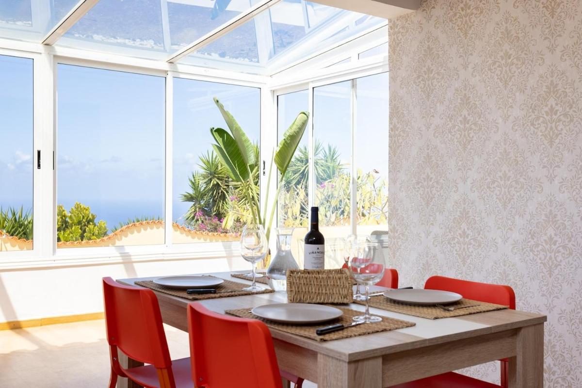 Villa La Paz Ocean views&private heated pool El El Sauzal Exterior foto