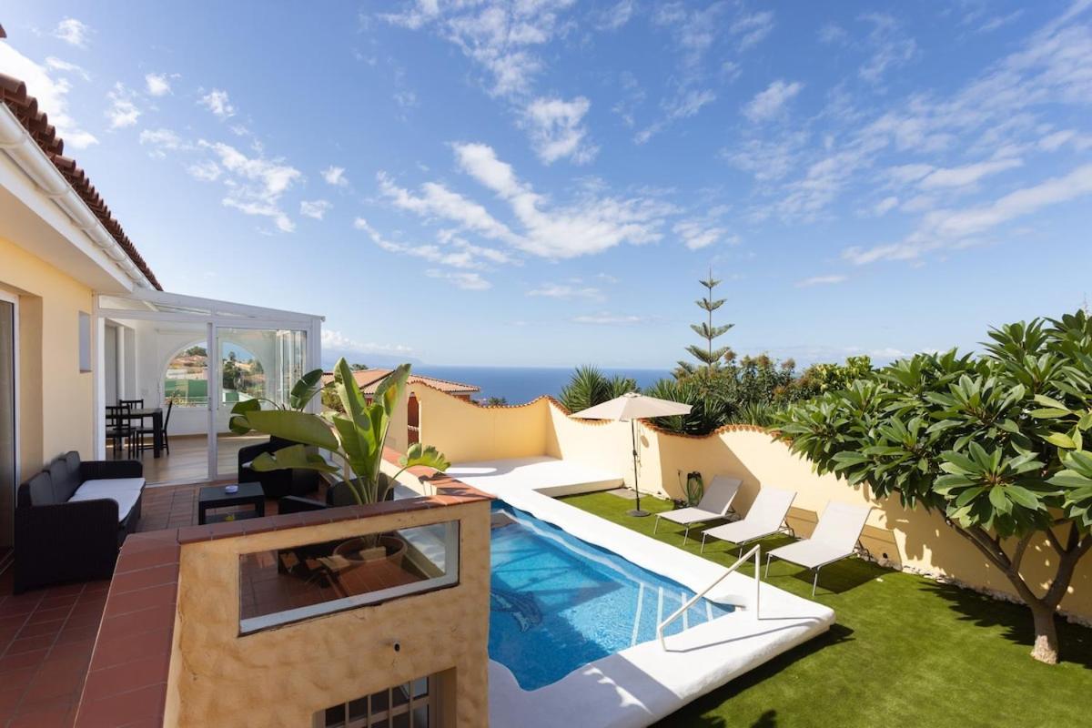 Villa La Paz Ocean views&private heated pool El El Sauzal Exterior foto